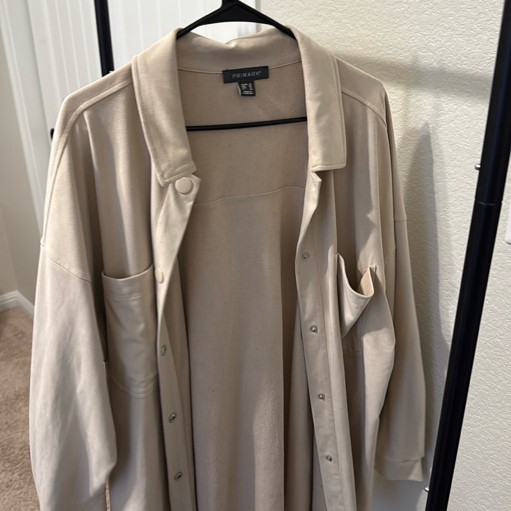 Oversized suede Shacket